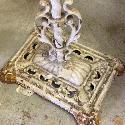 Base of antique lane