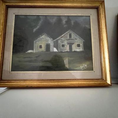 Signed watercolor