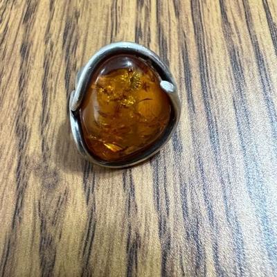 Amber ring
