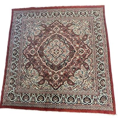 Vintage Hand Knotted Serapi Rug. Measures 75"x72. 