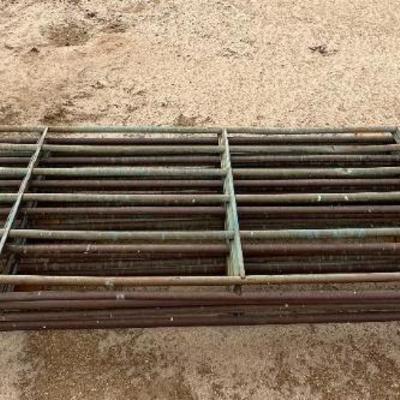 #25 â€¢ Six 16' x 5' - 6 Rail Corral Panels
