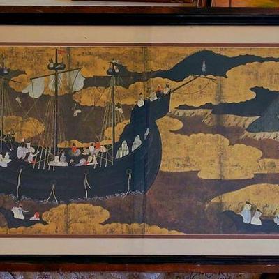 Large Chinese lithograph