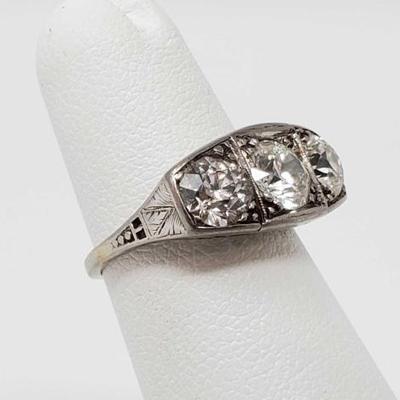 #535 â€¢ 14k Gold Ring With Diamonds, 2.7g
