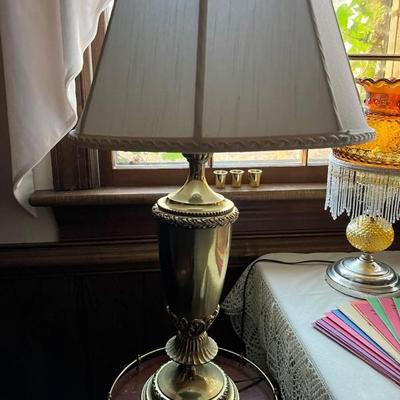 Brass table lamp