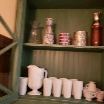 Milkglass pitcher set
