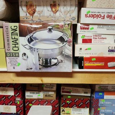 hundreds of new items in their boxes