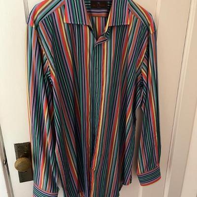 Lots of designer menâ€™s clothing, excellent condition, mostly mens L, XL, and XXL