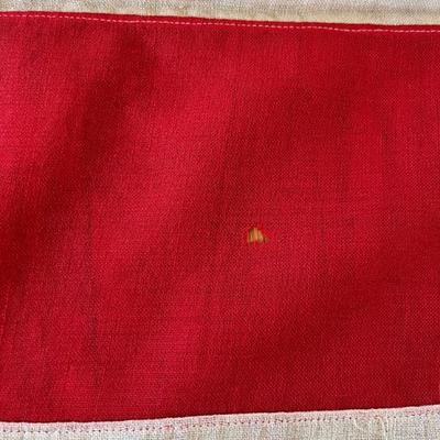 Large 45 star American flag, 8â€™ x 12â€™, all sewn including sewn stars, linen, some small holes, dates 1896-1908