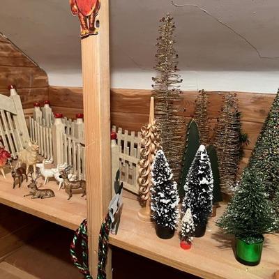 Lots of vintage Christmas, ornaments, Santas, Schaller figures and more