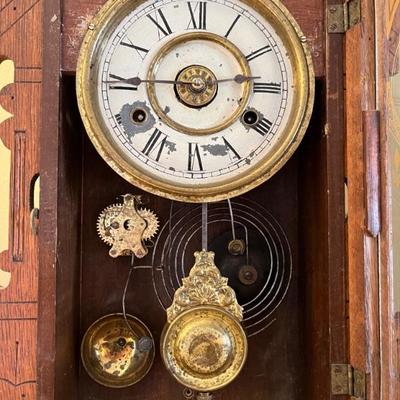 Lots of antique clocksâ€”mantel clocks, grandmother clocks and wall clocks