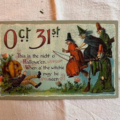 Antique and vintage Halloween postcards, decorations other paper ephemera, Beistle, Dennison and more