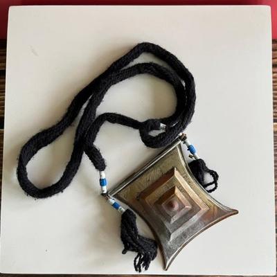 North African copper and silver necklace