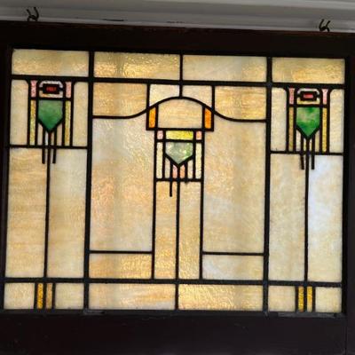 Late 19th and early 20th century stained glass windows, Victorian and Prairie styles