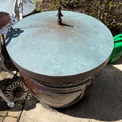 How does your garden grow? We have lots of beautiful vintage planters, copper fire pit covers, antique English cast iron planters, an...