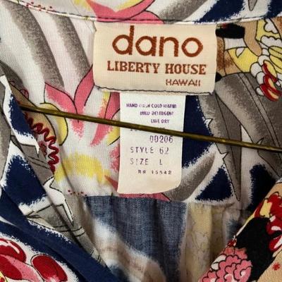 Lots of vintage Hawaiian shirtsâ€”mens size L and childrenâ€™s too