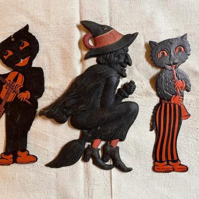 Antique and vintage Halloween postcards, decorations other paper ephemera, Beistle, Dennison and more