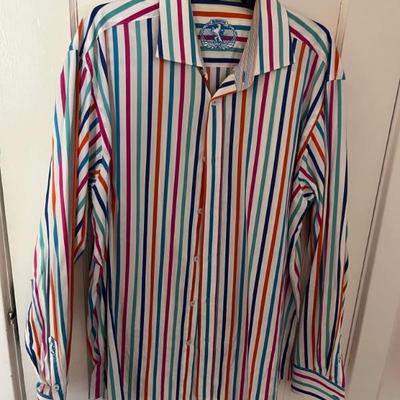 Lots of designer menâ€™s clothing, excellent condition, mostly mens L, XL, and XXL