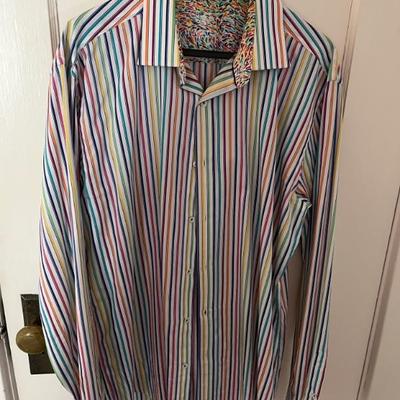 Lots of designer menâ€™s clothing, excellent condition, mostly mens L, XL, and XXL