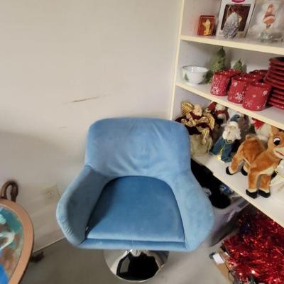 Blue swivel chairs set 50.00