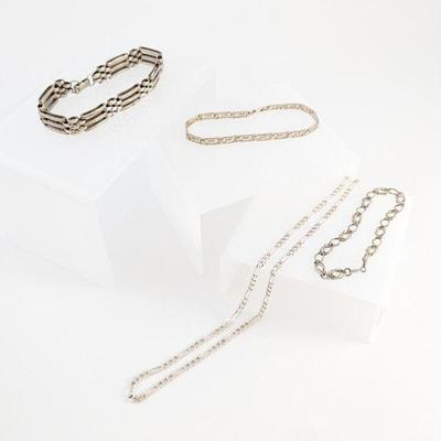  Selection of Sterling Silver Geometric Design Jewelry