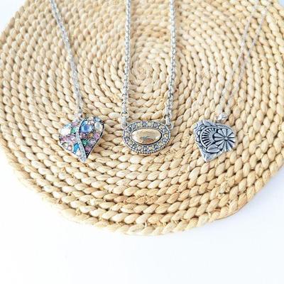  Three Brighton Silver Plated Necklaces