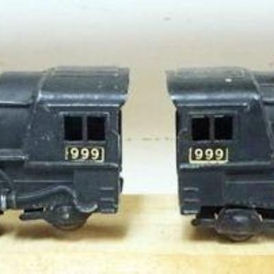 1171	MARX O GAUGE TRAIN, 2 #999 LOCOMOTIVES
