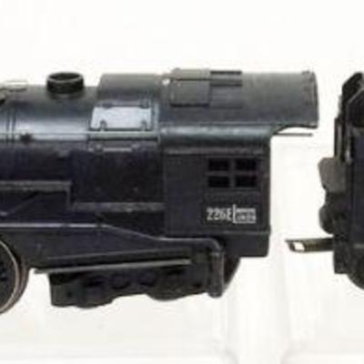 1121	LIONEL TRAIN O GAUGE #226E LOCOMOTIVE WITH #6026 TENDER
