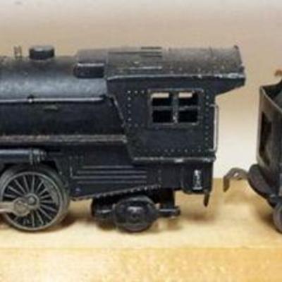1168	MARX O GAUGE TRAIN, LOCOMOTIVE WITH TENDER
