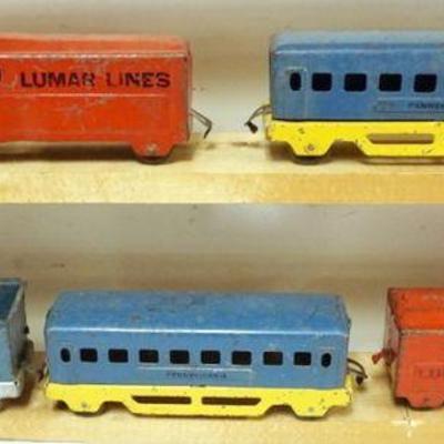 1181	PRESSED STEEL O GAUGE LUMAR LINES NON MOTORIZED TRAIN
