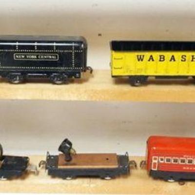 1157	MARX O GAUGE TRAIN, LOCOMOTIVE WITH 8 CARS
