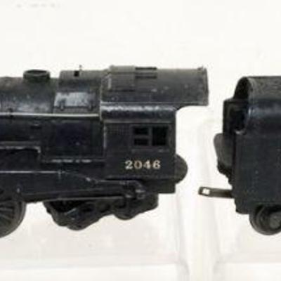 1117	LIONEL TRAIN O GAUGE #2046 LOCOMOTIVE WITH #2046W TENDER
