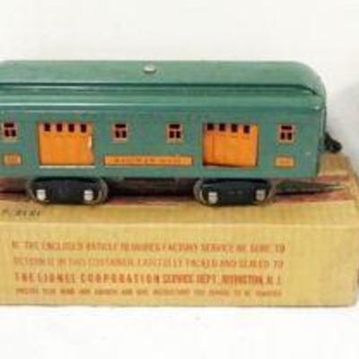 1191	LIONEL STANDARD GAUGE #339 PULLMAN, #332 RAILWAY MAIL, #341 OBSERVATION
