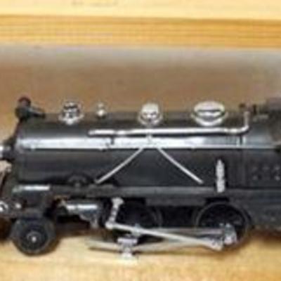 1153	LIONEL O GAUGE #265E COMMODORE VANDERBILT LOCOMOTIVE WITH #249E LOCOMOTIVE, BOTH DAMAGED WITH LOSS
