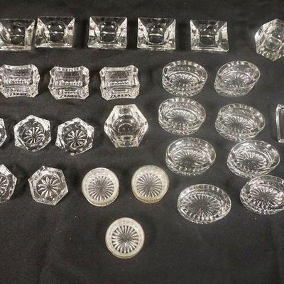 1256	GROUP OF ASSORTED ANTIQUE SALTS
