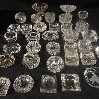 1257	GROUP OF ASSORTED ANTIQUE SALTS
