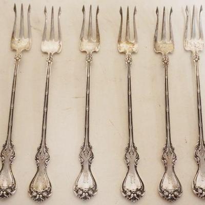 1214	6 STERLING SILVER FORKS, 2.9 TOZ
