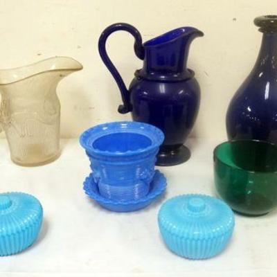1266	GROUPOF MMA GLASSVASES
