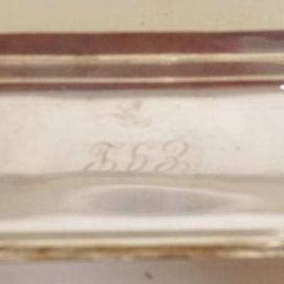 1213	STERLING SILVER TRAY BY HALMARK, 3.1 TOZ
