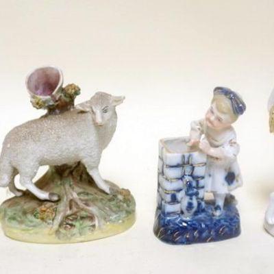 1264	GROUP OF PORCELAIN FIGURINES, TALLEST APPROXIMATELY 7 IN
