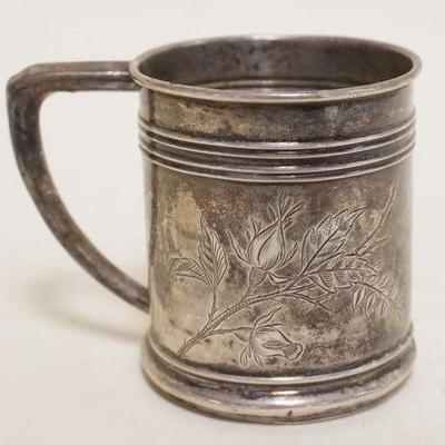 1211	STERLING SILVER MUG, 2.8 TOZ

