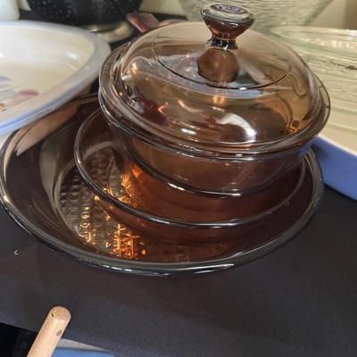 Corning ware - amber