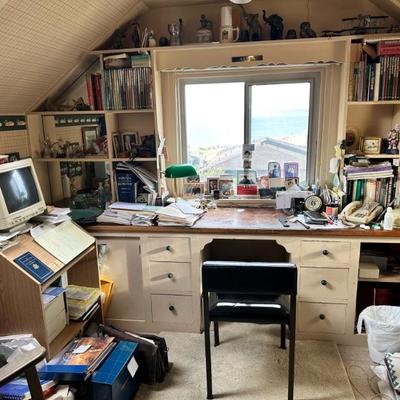 Office full of collectibles