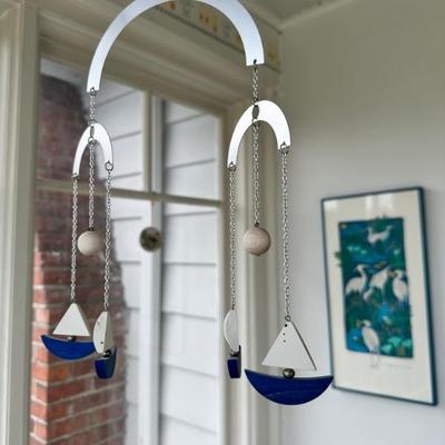 Sailboat wind chime 