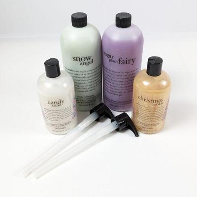 Philosophy Shampoo, Shower Gel & Bubble Bath: Candy Cane, Snow Angel, Sugar Plum Fairy, Christmas Cookie