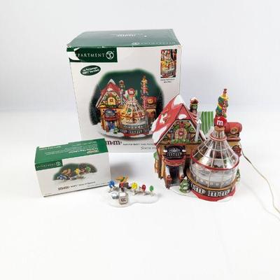 Department 56 North Pole Series M&M's Candy Factory & M&M's Stamp of Approval