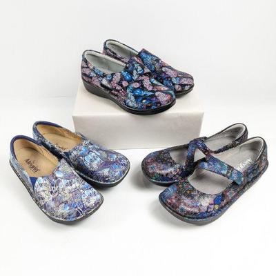 Alegria by PG Life Lauren Work Slip-On, Debra Pro Flight Nursing Shoes, Dayna Mary Jane Nursing Shoes; Size 9.5/10