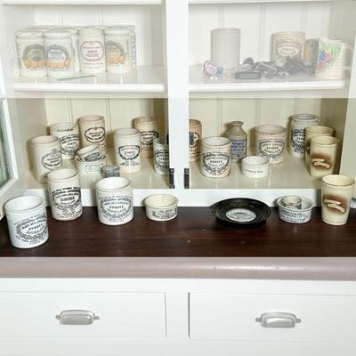 (26PC) DUNDEE MARMALADE & OVALTINE CUPS LOT 4 | Marmalade and other porcelain jars, including three Ovaltine cups *NOTE* Faded items...