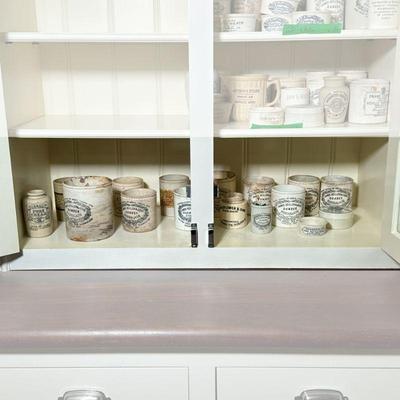 (16PC) DUNDEE MARMALADE JARS LOT 3 | Pottery jars and pots *NOTE* Faded items in lead photo are NOT in this lot
