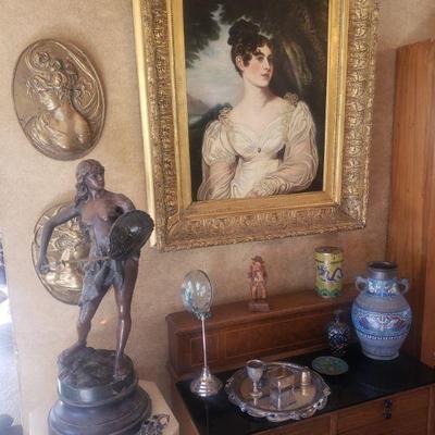 Victorian Oil painting, 
Amazon Combatant by Jean Garnier?