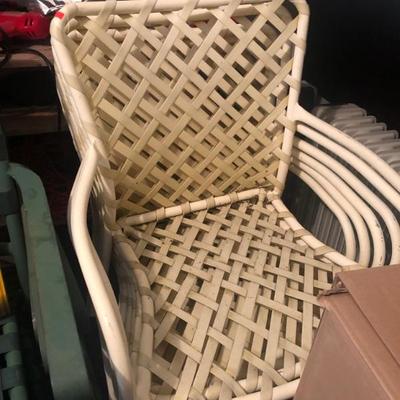 Vintage brown Jordan chairs